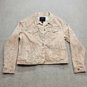 Nine West Bellini Exotic Leopard Print Women’s Jacket XL Animal Print Coat